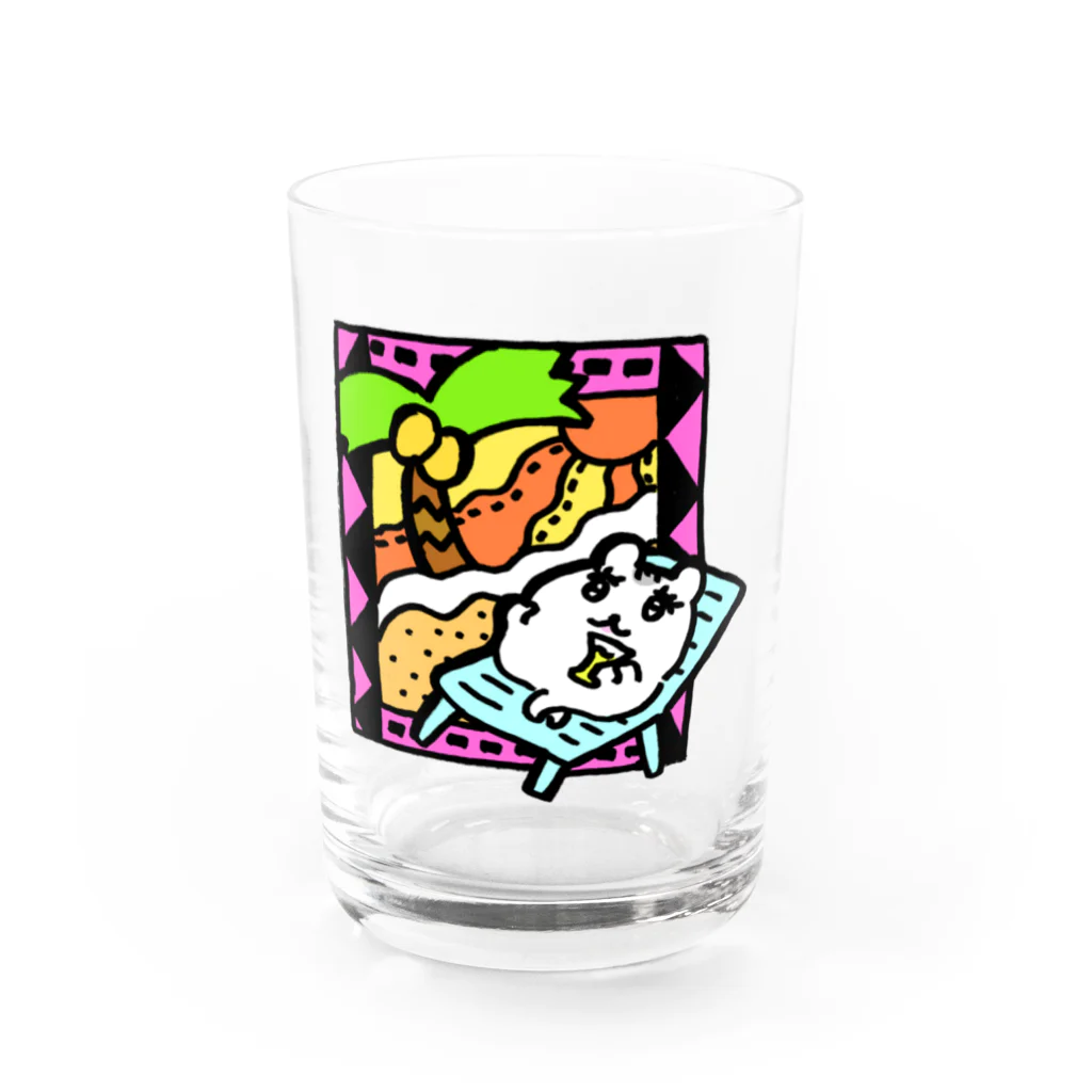 しもむらちべその常夏ハム公ちゃん Water Glass :front