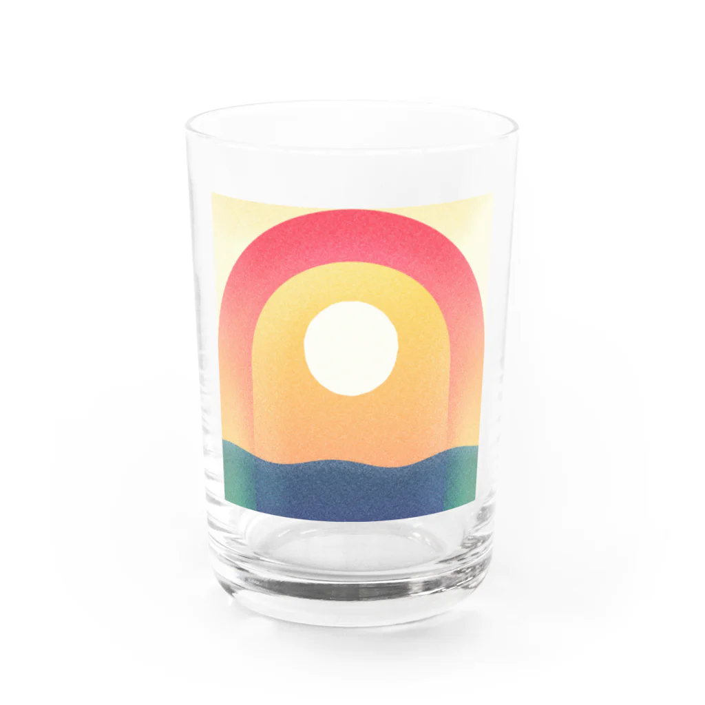 yummig_grafの海と太陽 Water Glass :front