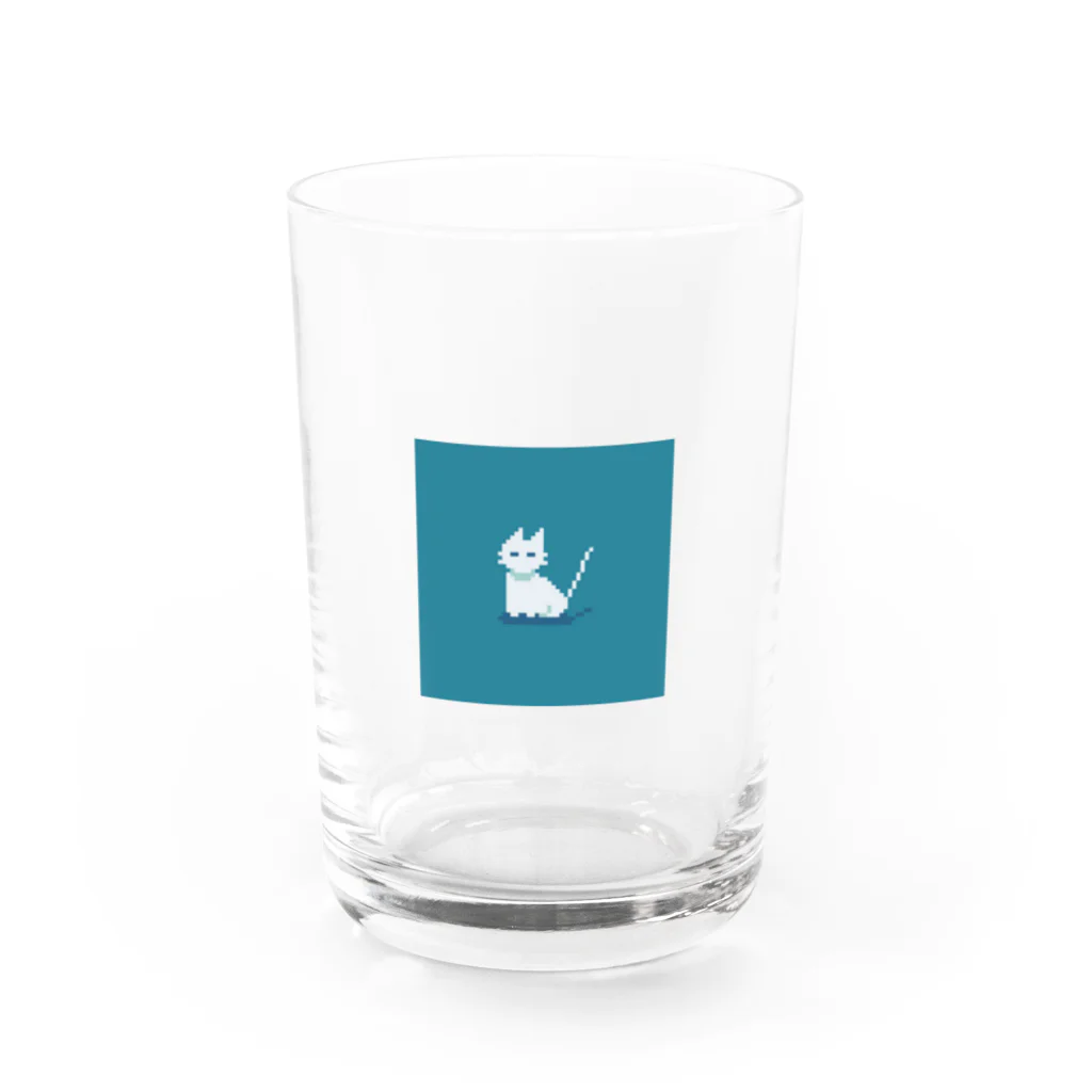 かにたろうのしろねこ Water Glass :front