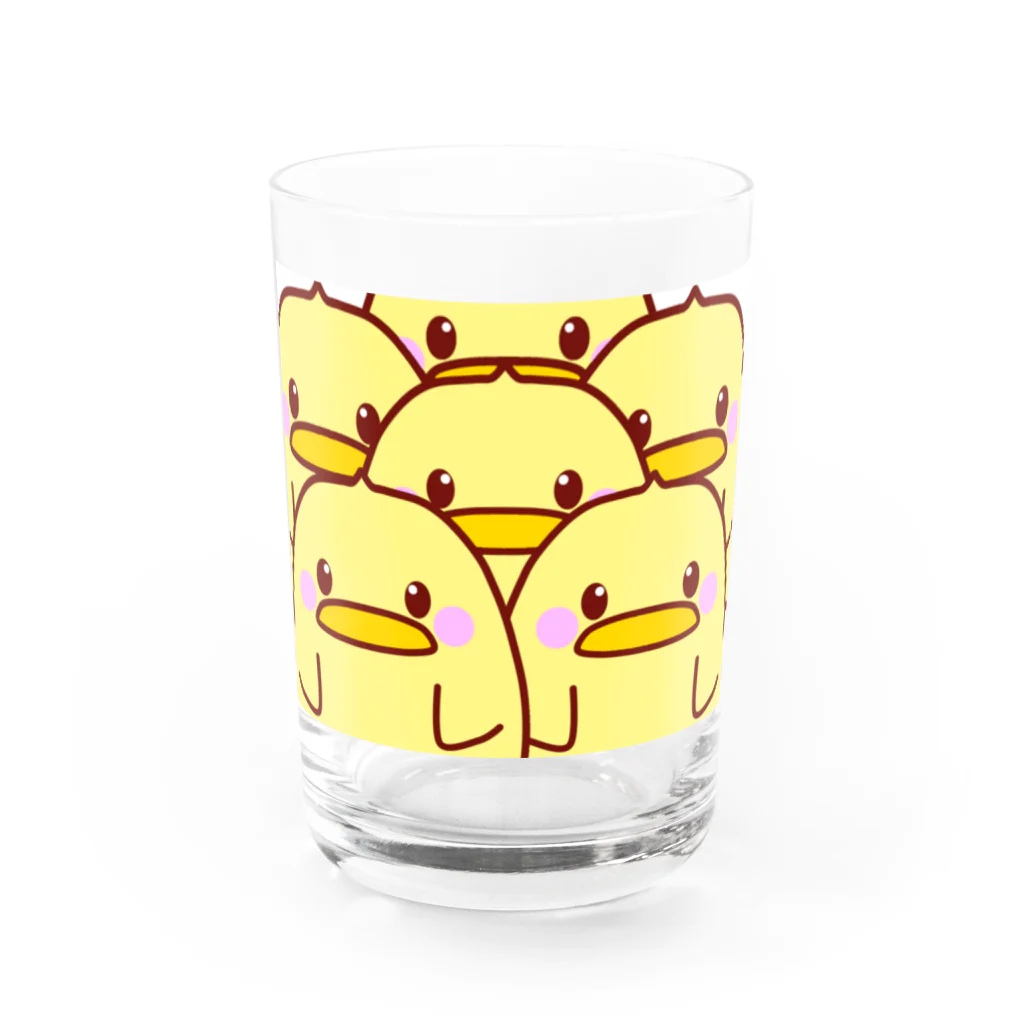 天十里SHOPのひよこがいっぱい Water Glass :front