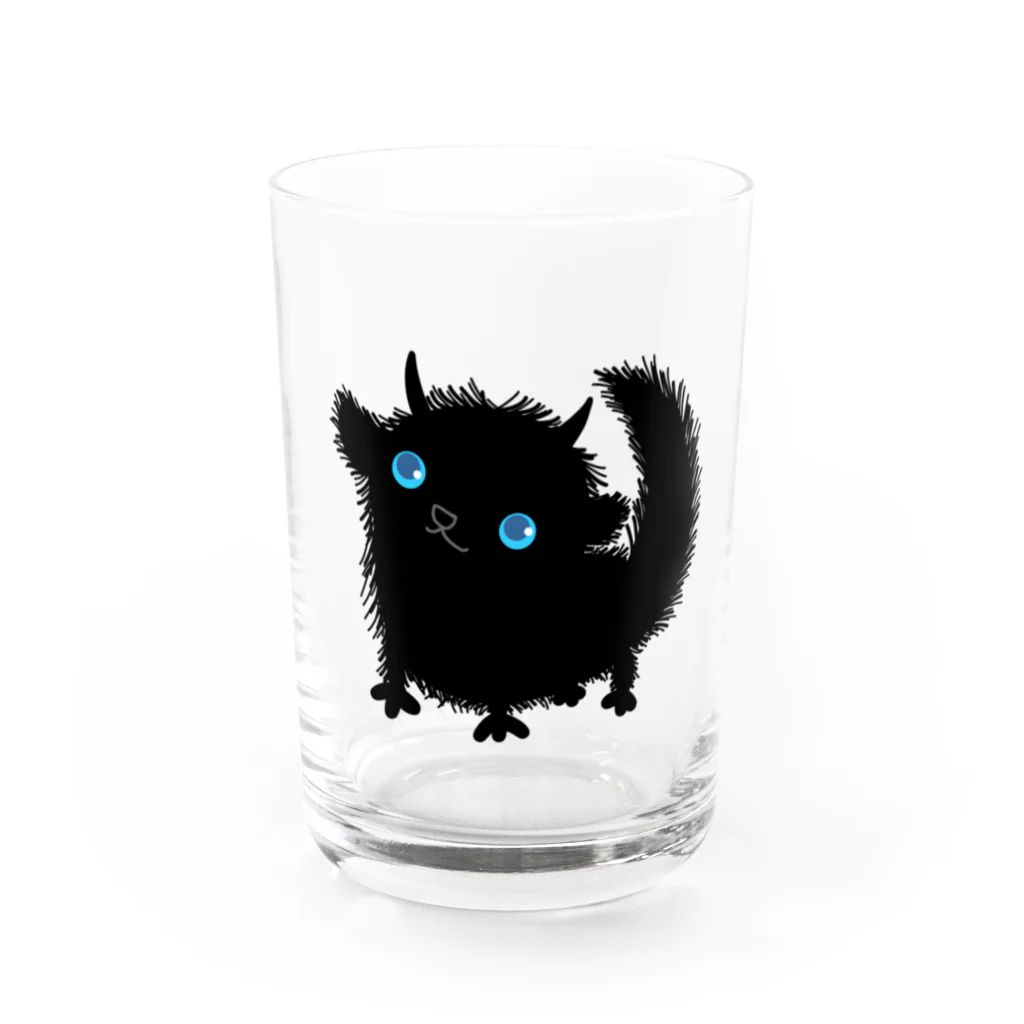 のほほん屋の山犬のモプ Water Glass :front