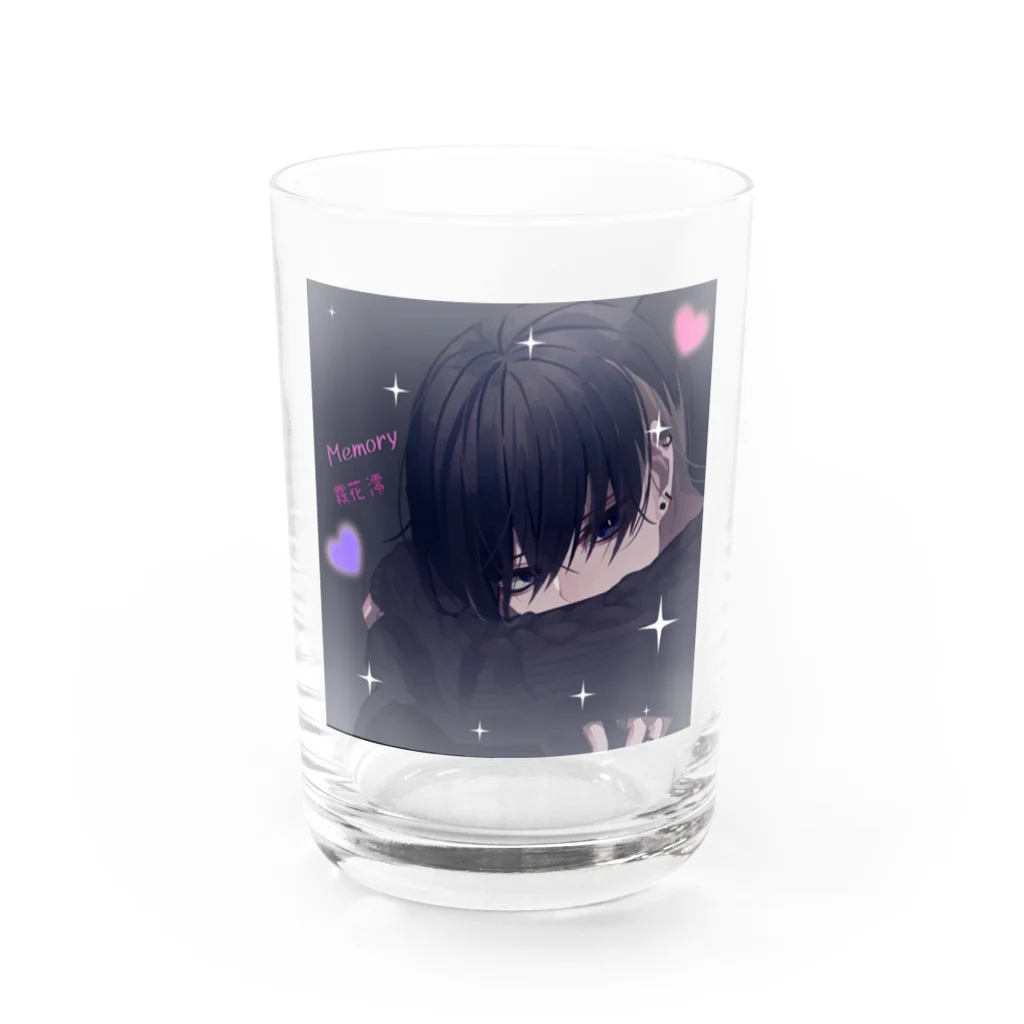 如月 蓮の各3点限定黒髪澪グッズです！ Water Glass :front