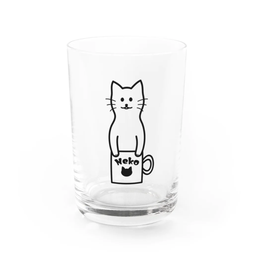 TGTの【猫コップ】 Water Glass :front