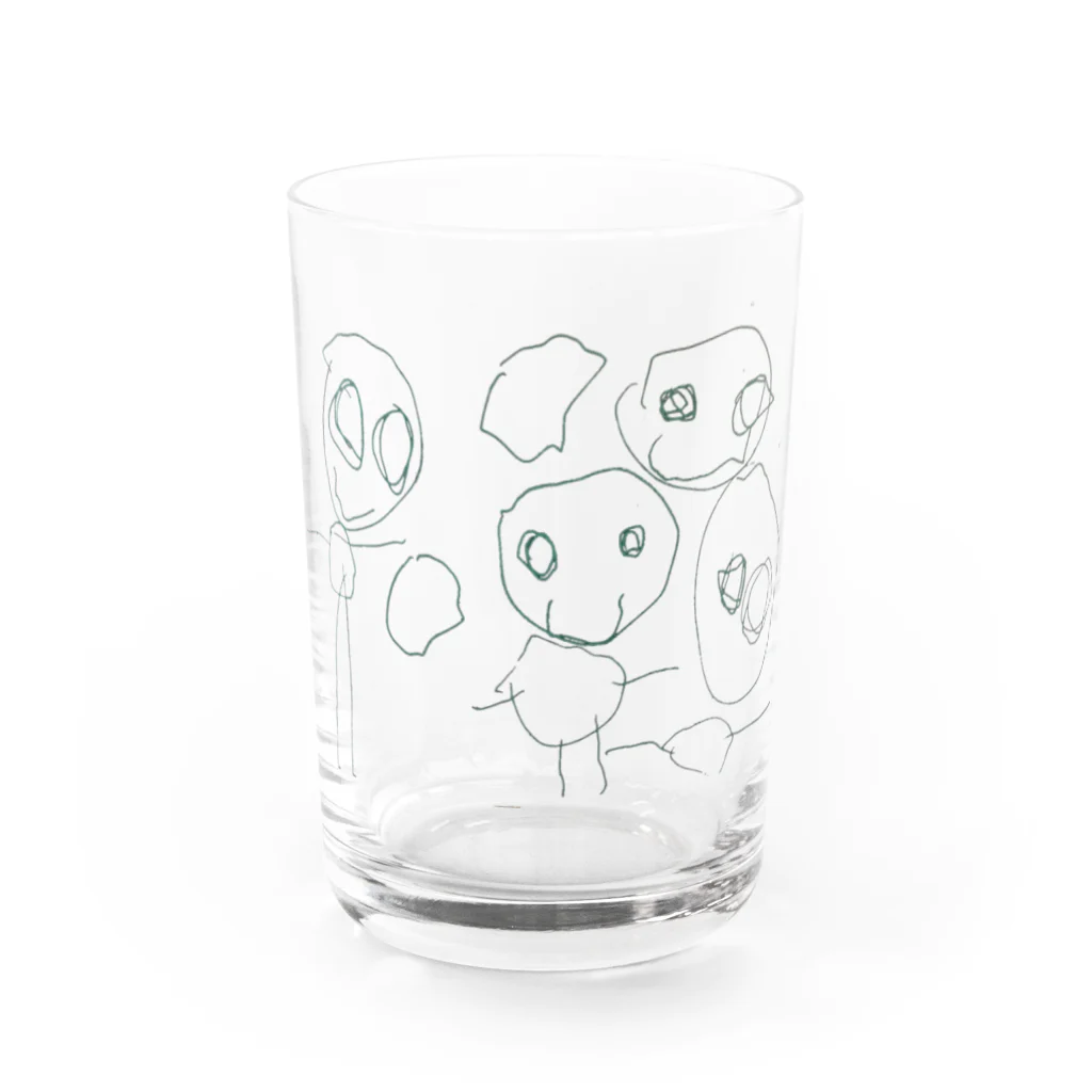 rakugaki storeのらくがきふぁみりー Water Glass :front