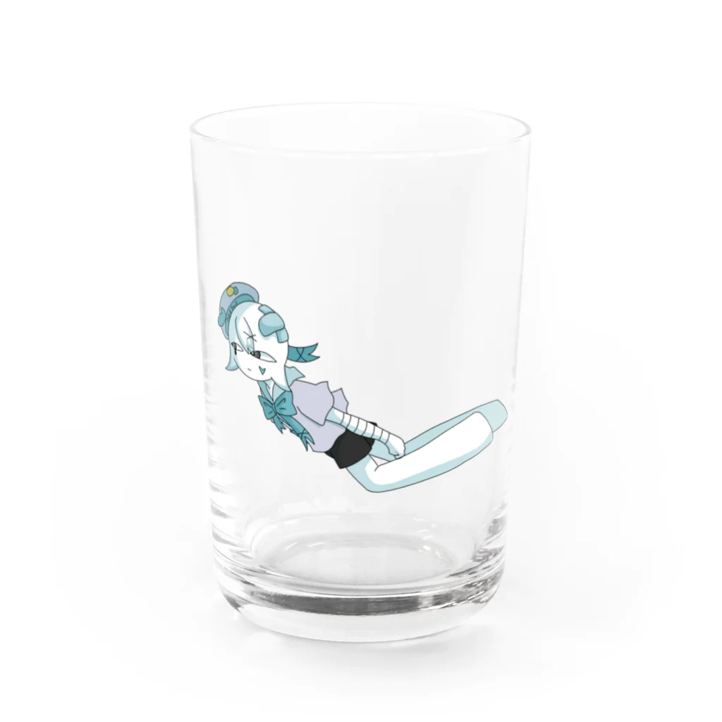 紫時雨のグラス　L Water Glass :front