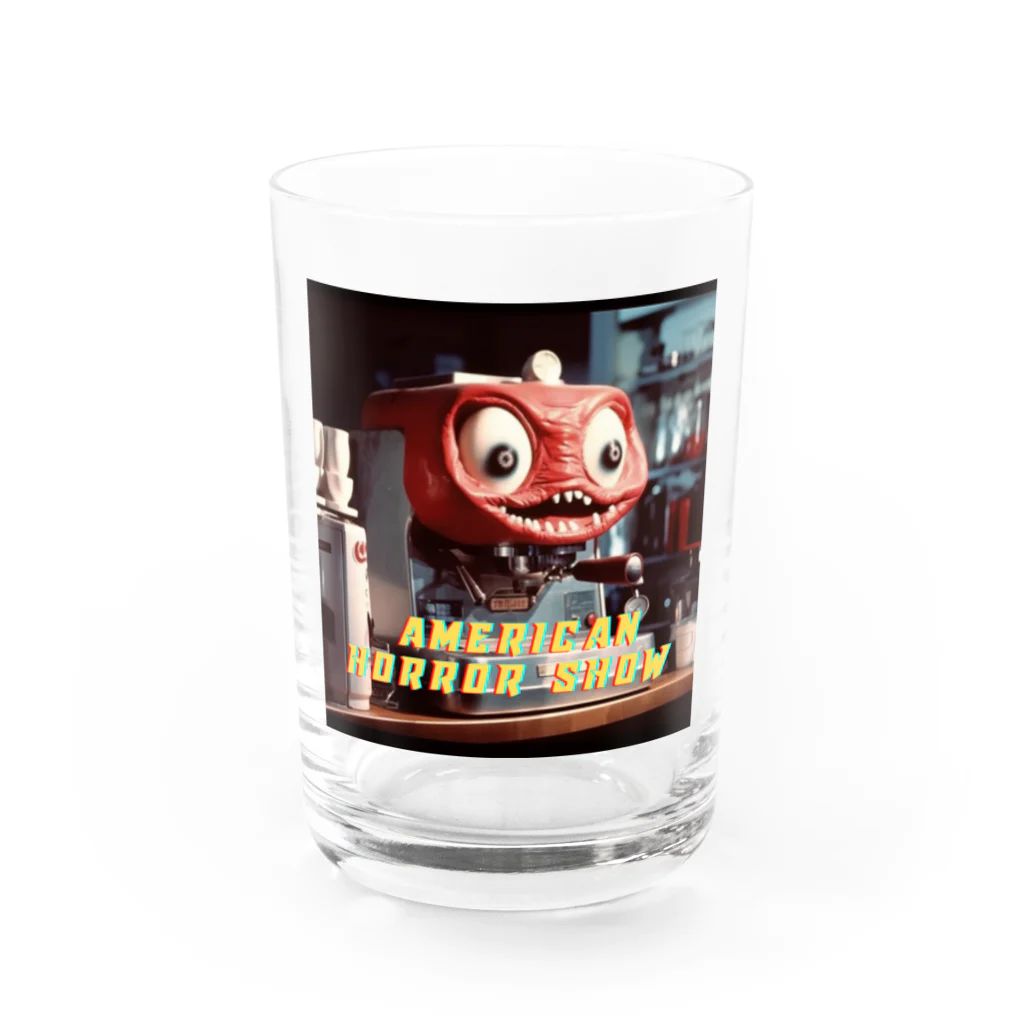 American Horror Show ®️のJOKEMAN Monster Barista Machineグラス Water Glass :front