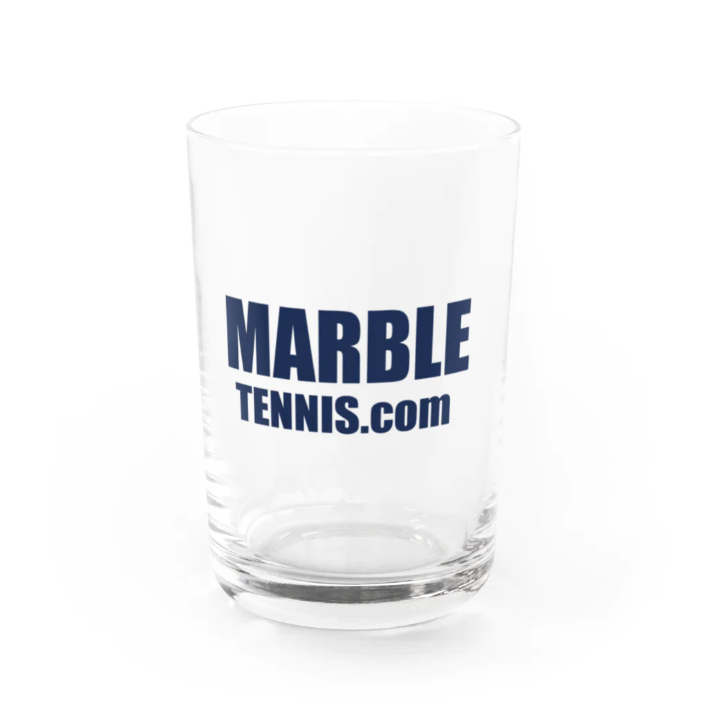 MABLE-TENNIS.comのMARBLE TENNIS.com (Navy logo） グラス前面