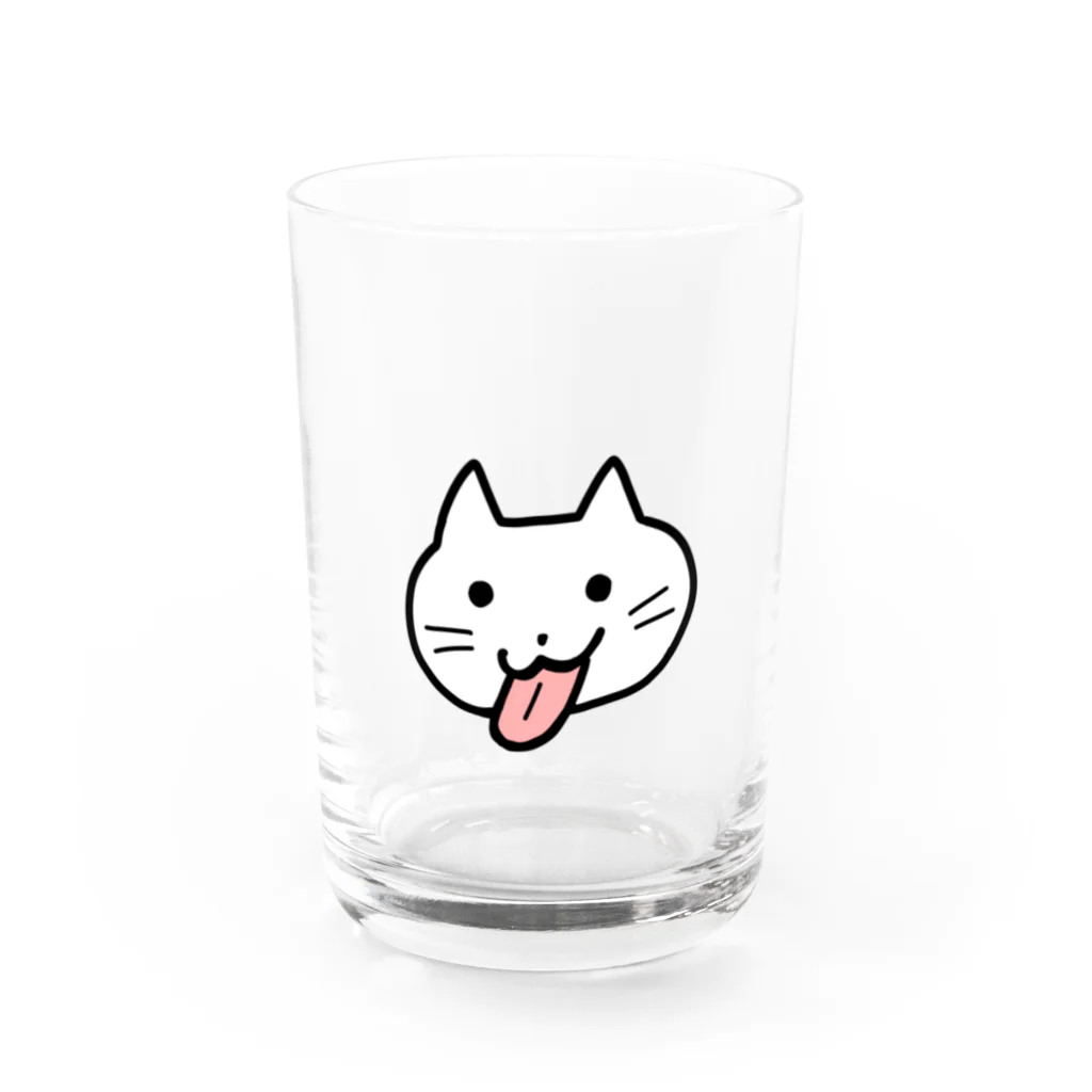 しおらーめんのあっかんべーねこ Water Glass :front