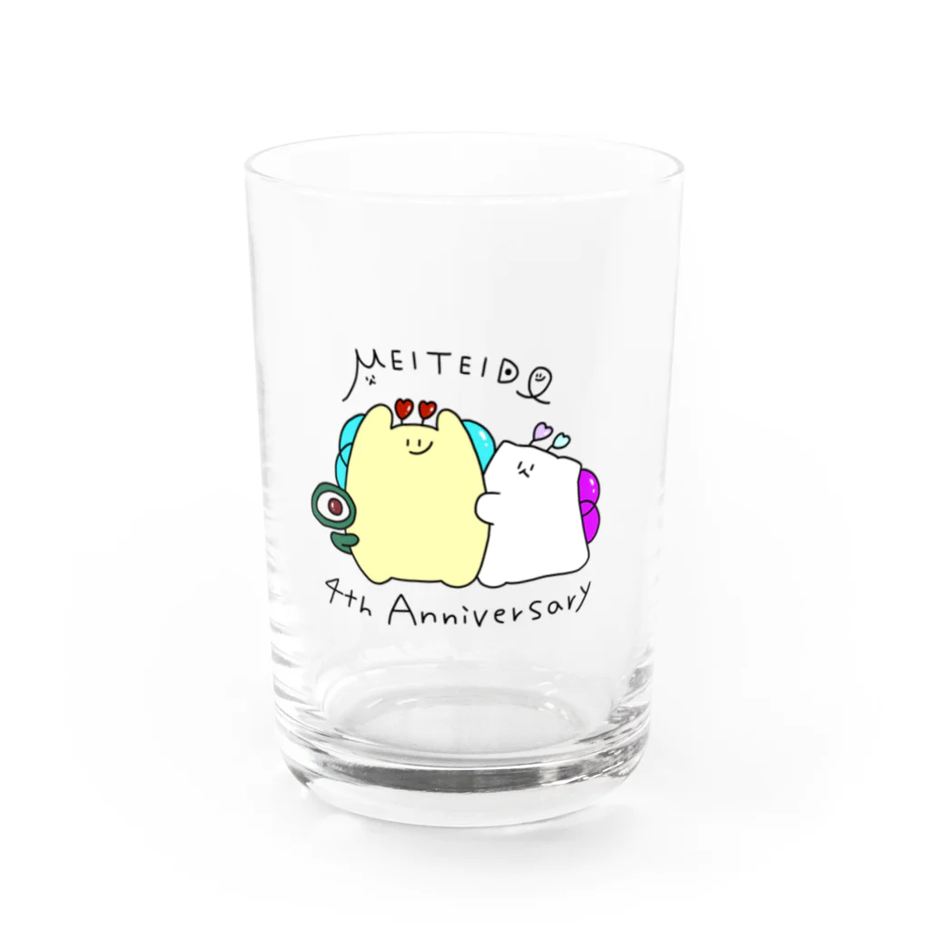 酩酊堂の酩酊堂ぴっとり4周年コップ Water Glass :front