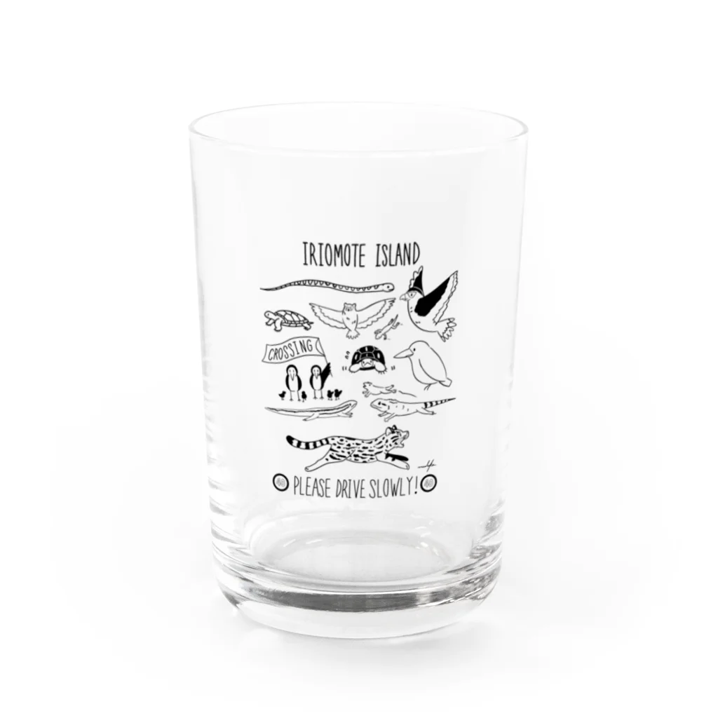 Canis工房suzuri支店のよんなーどらいぶ！ Water Glass :front