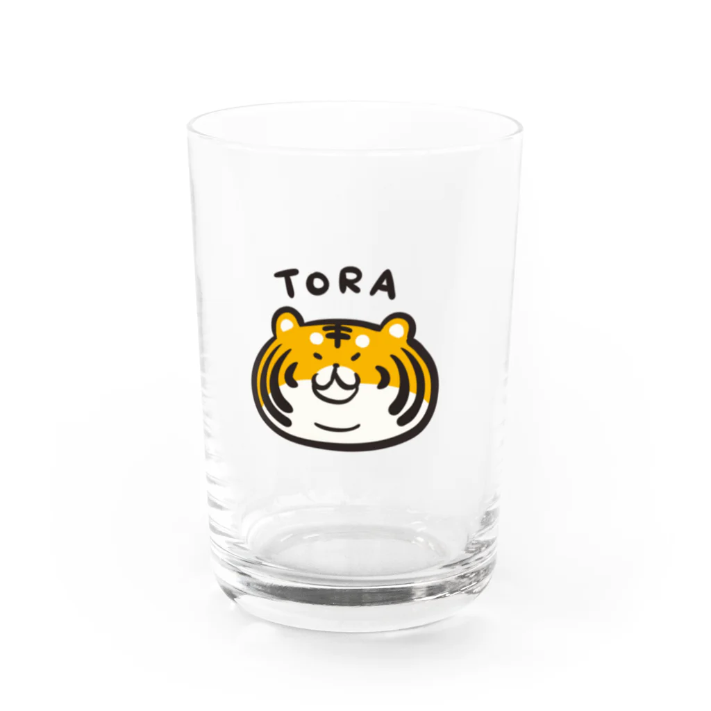 猫のミケランジェロの虎さんグラス Water Glass :front