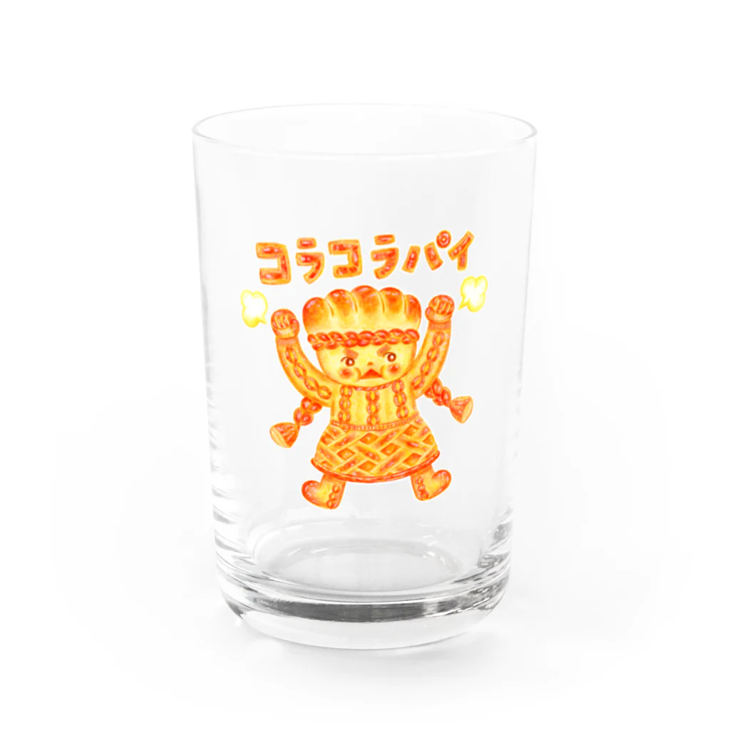 コロネたんとメロンパムのお店のコラコラパイ Water Glass :front