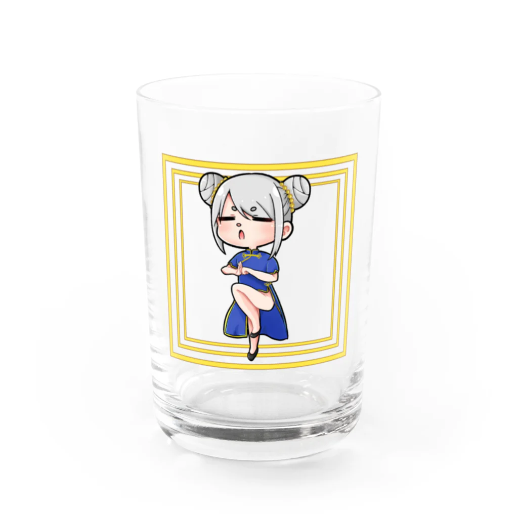 ごくつぶ屋のチャイナガール(自画像) Water Glass :front