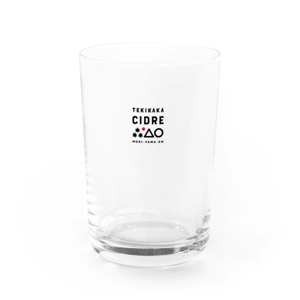 もりやま園のテキカカシードルロゴ Water Glass :front