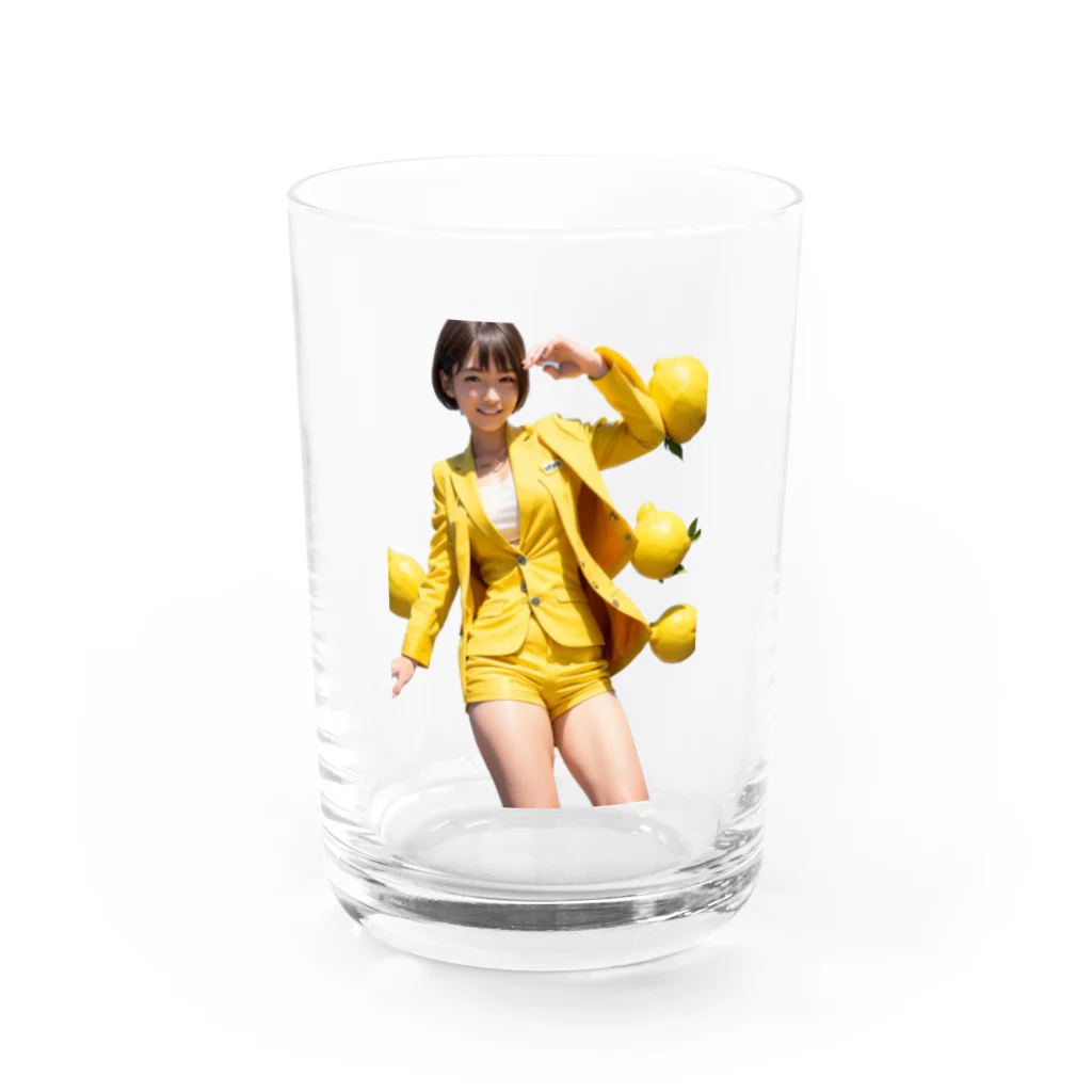 お仕事女子ちゃんのgirl(lemon) Water Glass :front