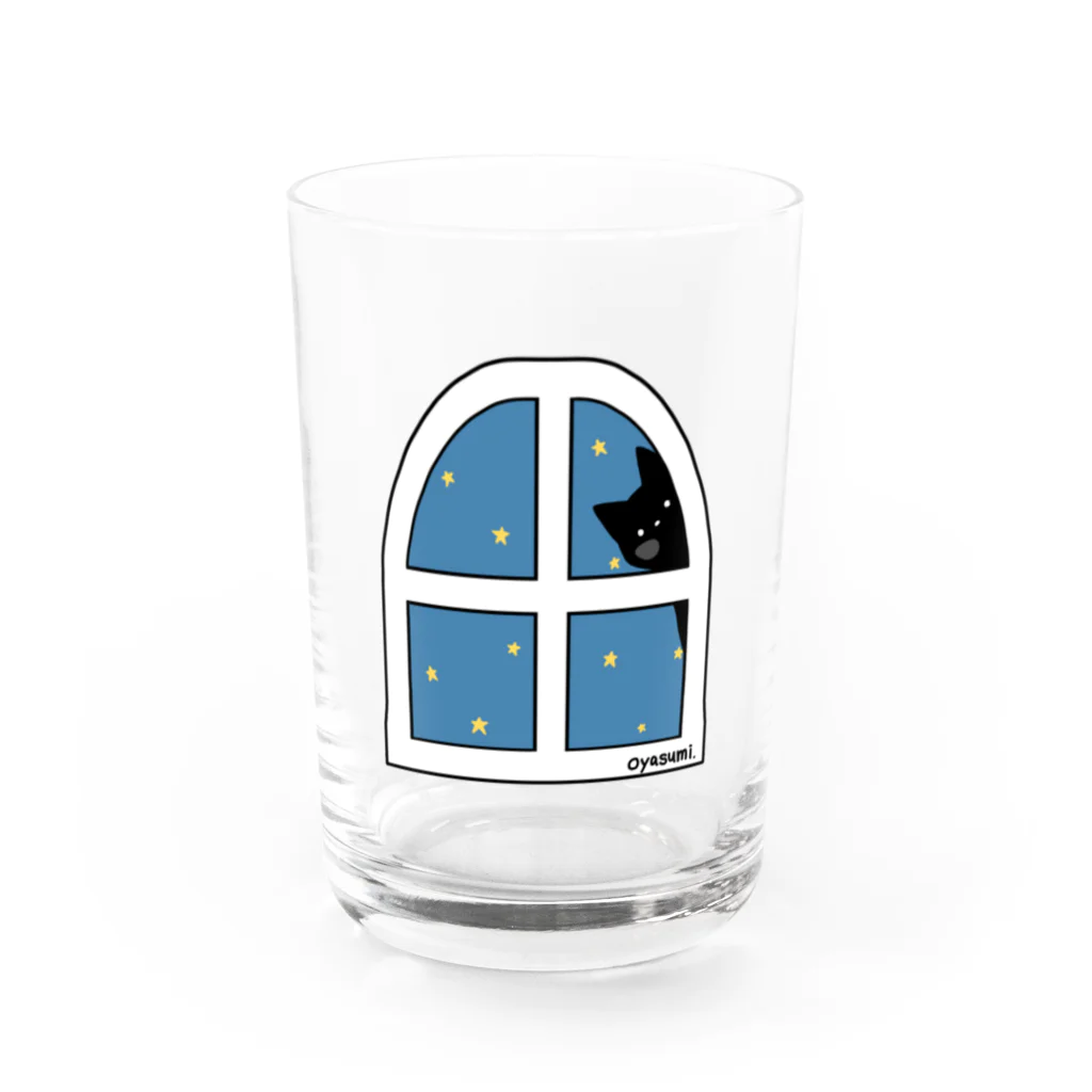 shiropurinのおやすみねこ Water Glass :front