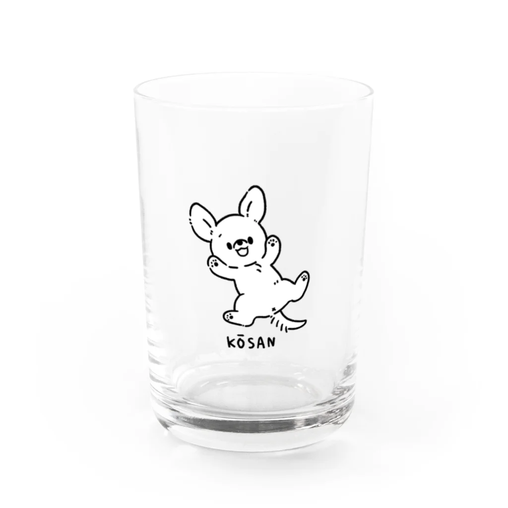 raipandaのこうさんわんちゃん Water Glass :front