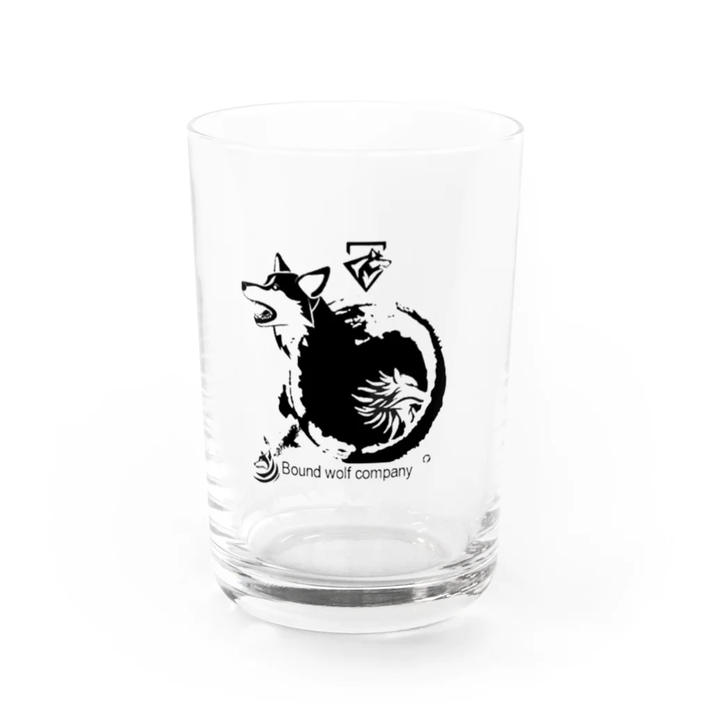 光学大佐　公式サイト【Bound  wolf company】の【公式】BOUND　WOLF　COMPANY　ロゴ入りグッズ Water Glass :front