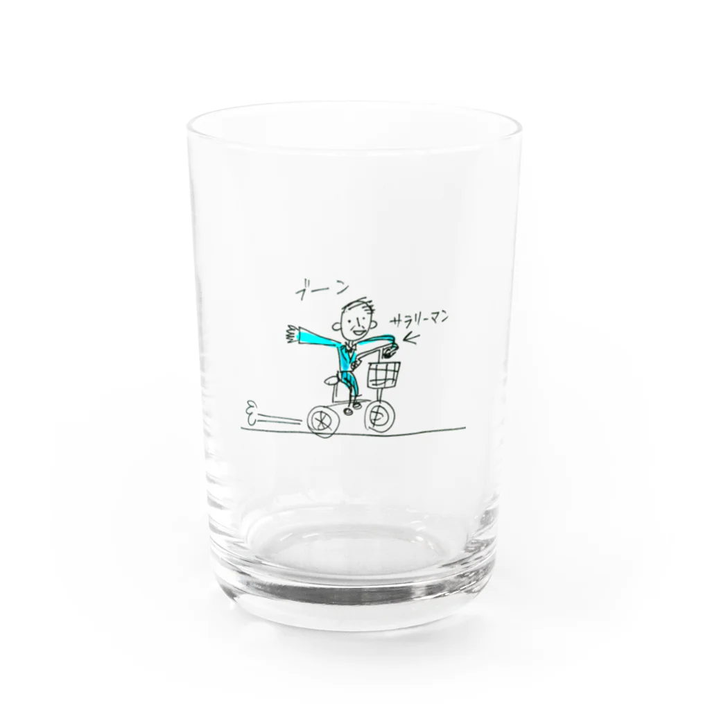 ｉｐｕｙａ(イプヤ)のたのしい自転車通勤☆サラリーマン Water Glass :front