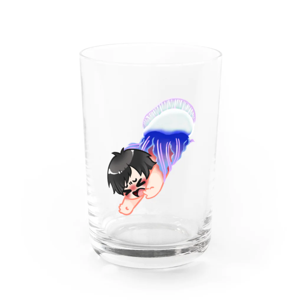 一生金欠マンのかつおのおにい Water Glass :front