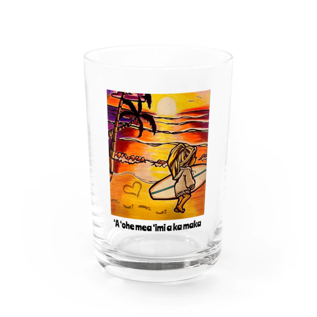 WITH ALOHA(ウィズアロハ)のTAKE IT EASYシリーズ　type C Water Glass :front