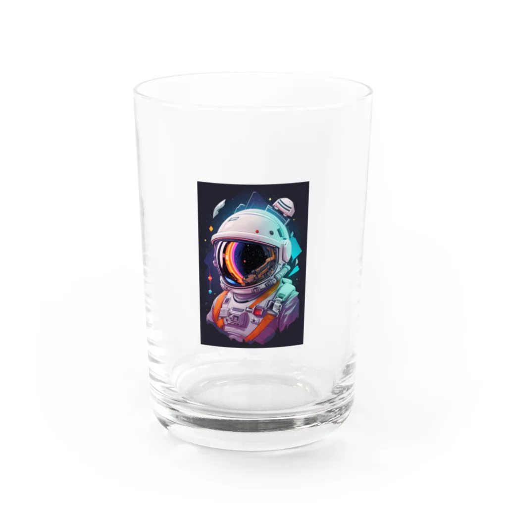 uetetuの宇宙飛行士 Water Glass :front