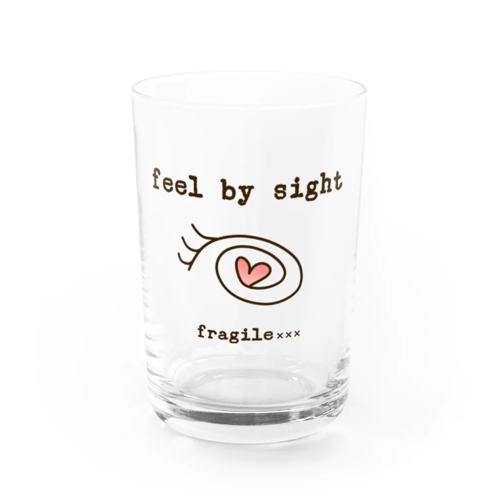 fragile×××のfeel by sight Water Glass :front