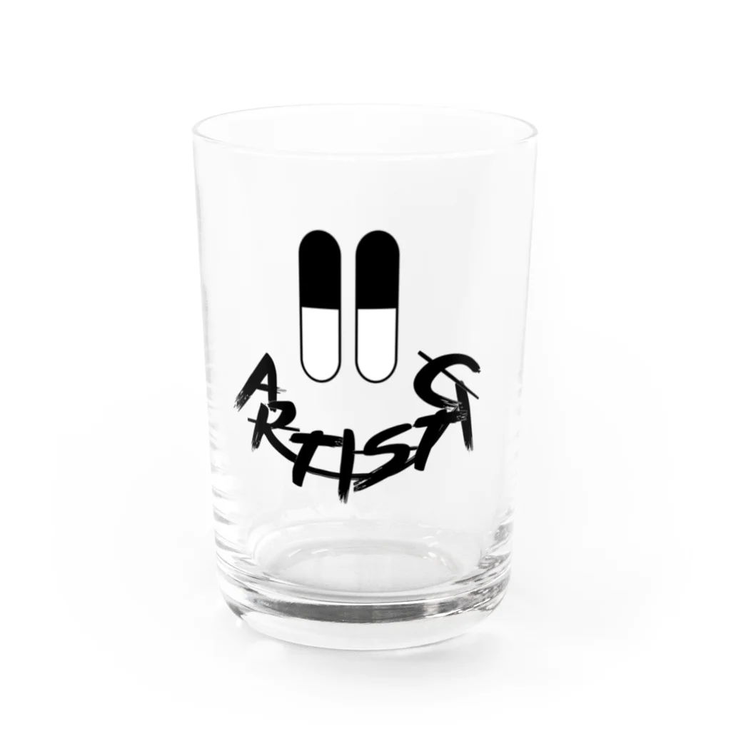 ARTISTICのsmile　ARTISTIC ロゴ Water Glass :front