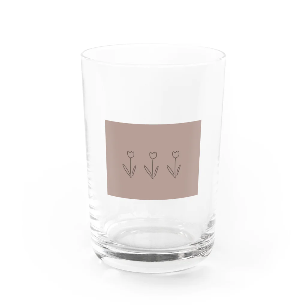 rilybiiのくすみコーラル*** Water Glass :front