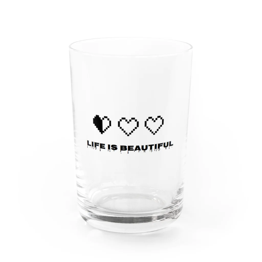 𓃠𝕊ℍ𝕚ℙℙ𝕆のライフイズビューティフル Water Glass :front