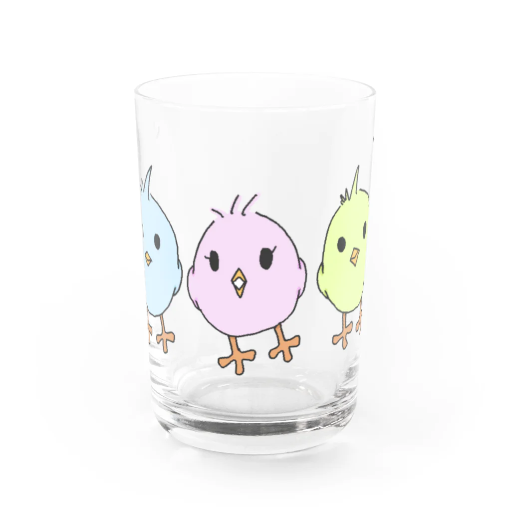 たみ★ずかんのカラーピヨコズ Water Glass :front