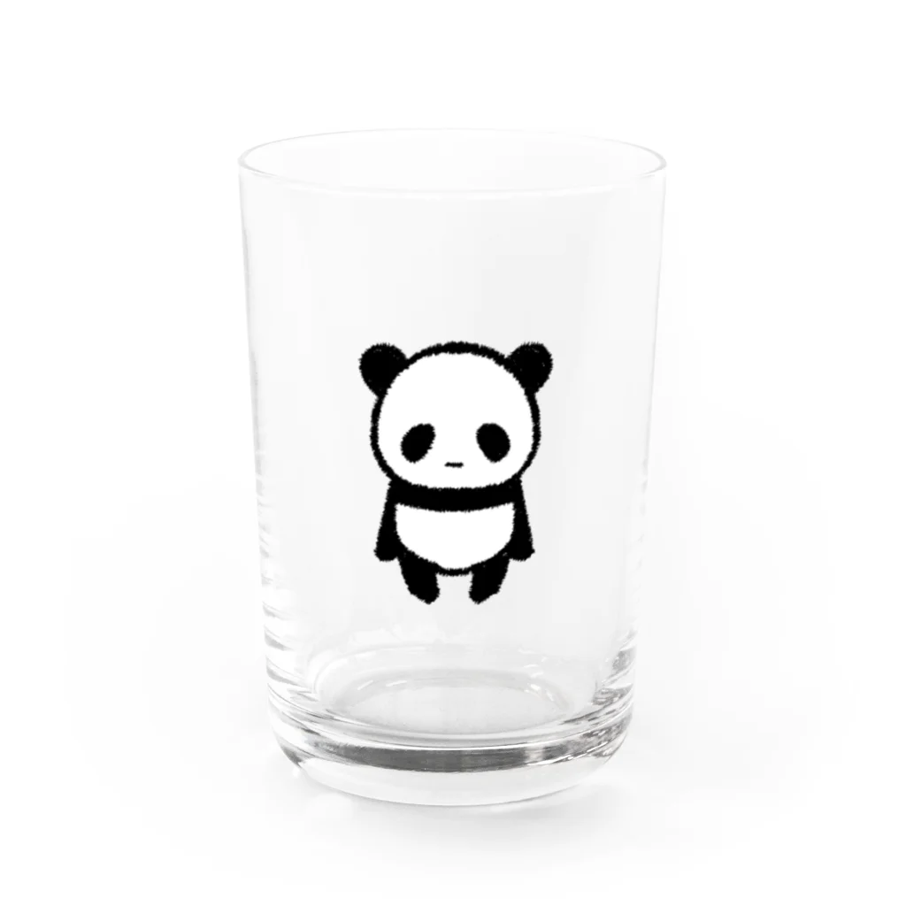 emucoのもふもふパンダ Water Glass :front