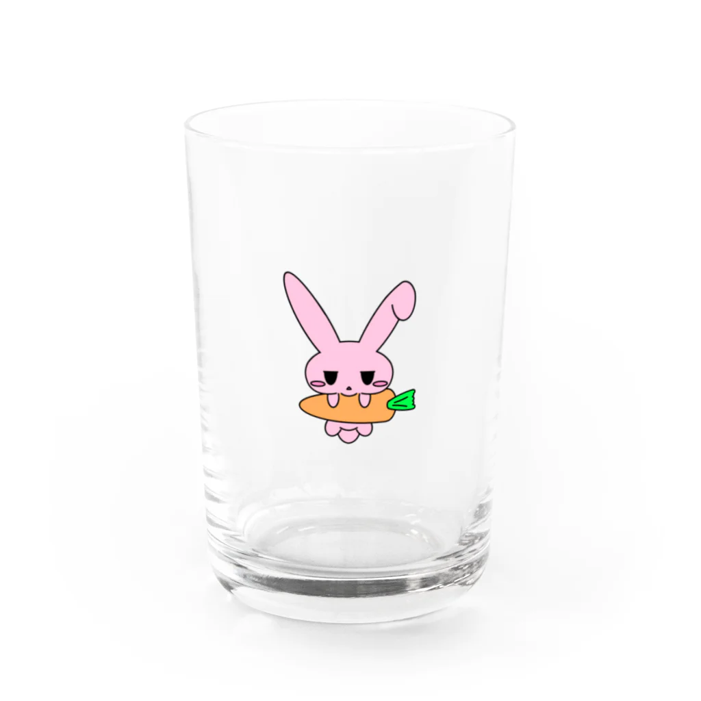 ムスっと！のムスっとうさちゃん Water Glass :front