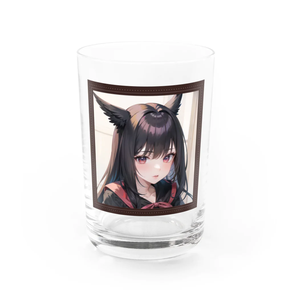 ソノタショップの美少女ねこ Water Glass :front