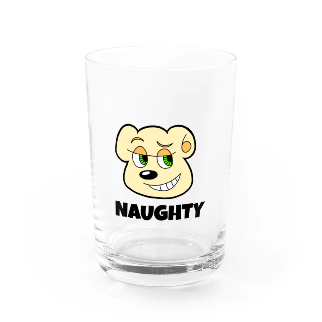 NAUGHTYのNAUGHTY BEARくん Water Glass :front