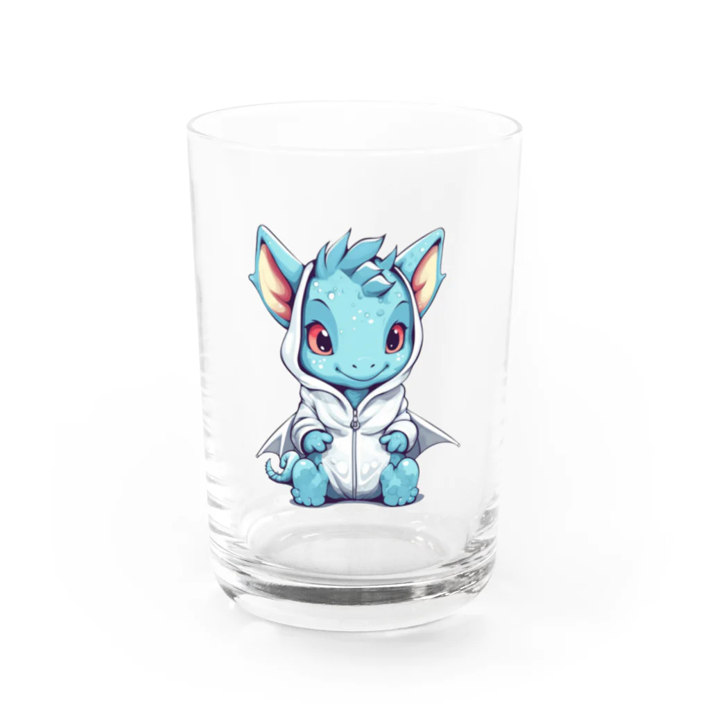 Vasetti_pressのパーカーを着ているドラゴン Water Glass :front