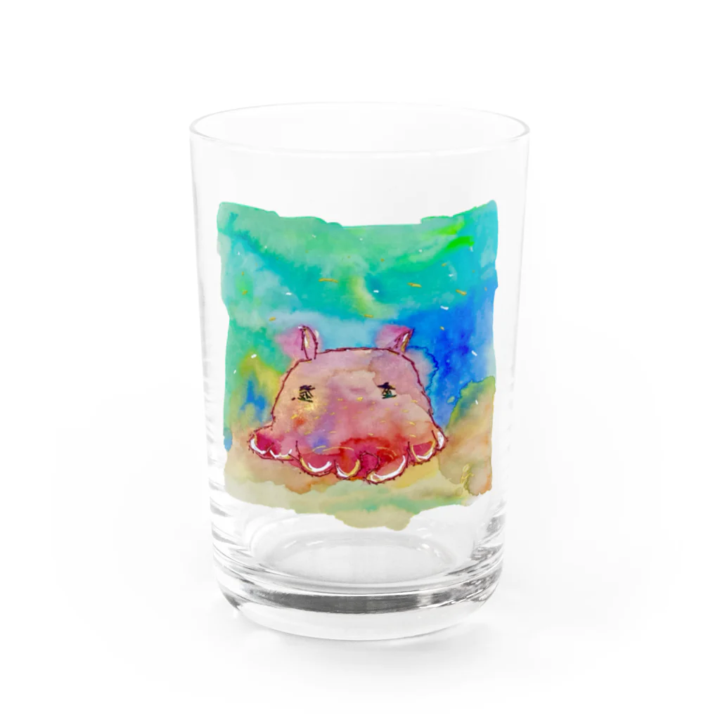 onmycolorの楽描き店のめんだぁこさん Water Glass :front