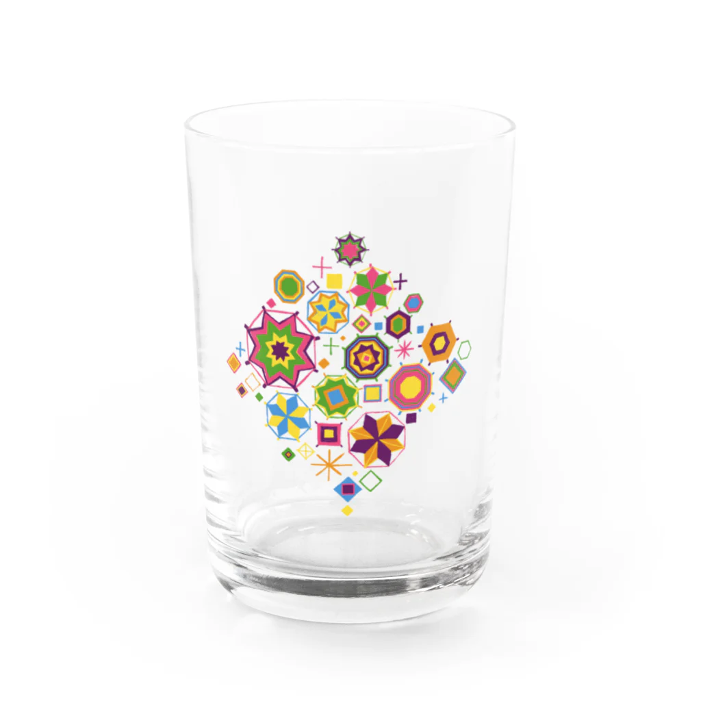 IZANAMI by Akane Yabushitaの東南アジアのチャーム（モン族カラー） グラス前面