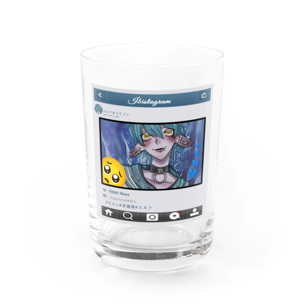 悪霊青春物語のエルフのイケメンくん Water Glass :front