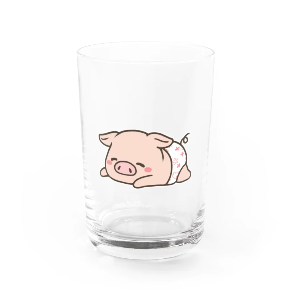 ぶーちゃんのついに出た❗️Boochanグッズ❗️ Water Glass :front