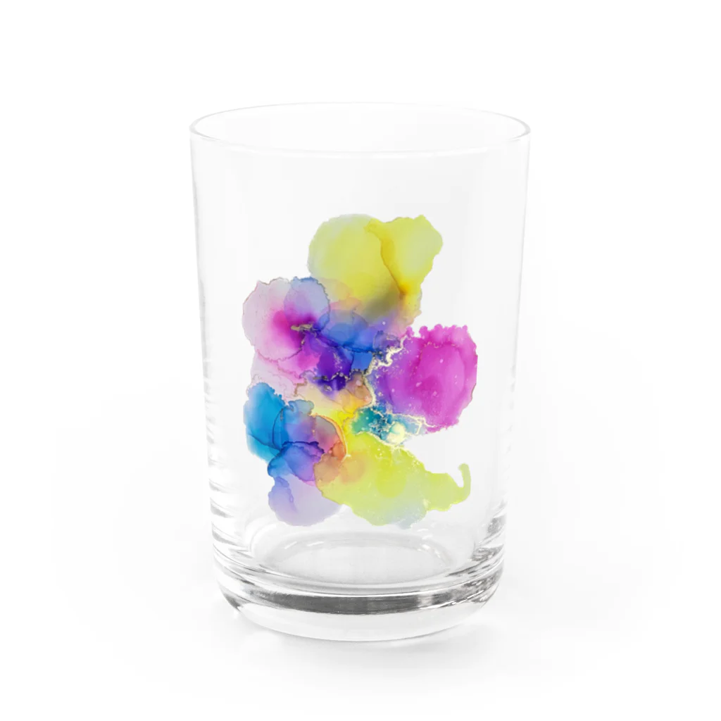 みゆ左衛門のcolorful Water Glass :front