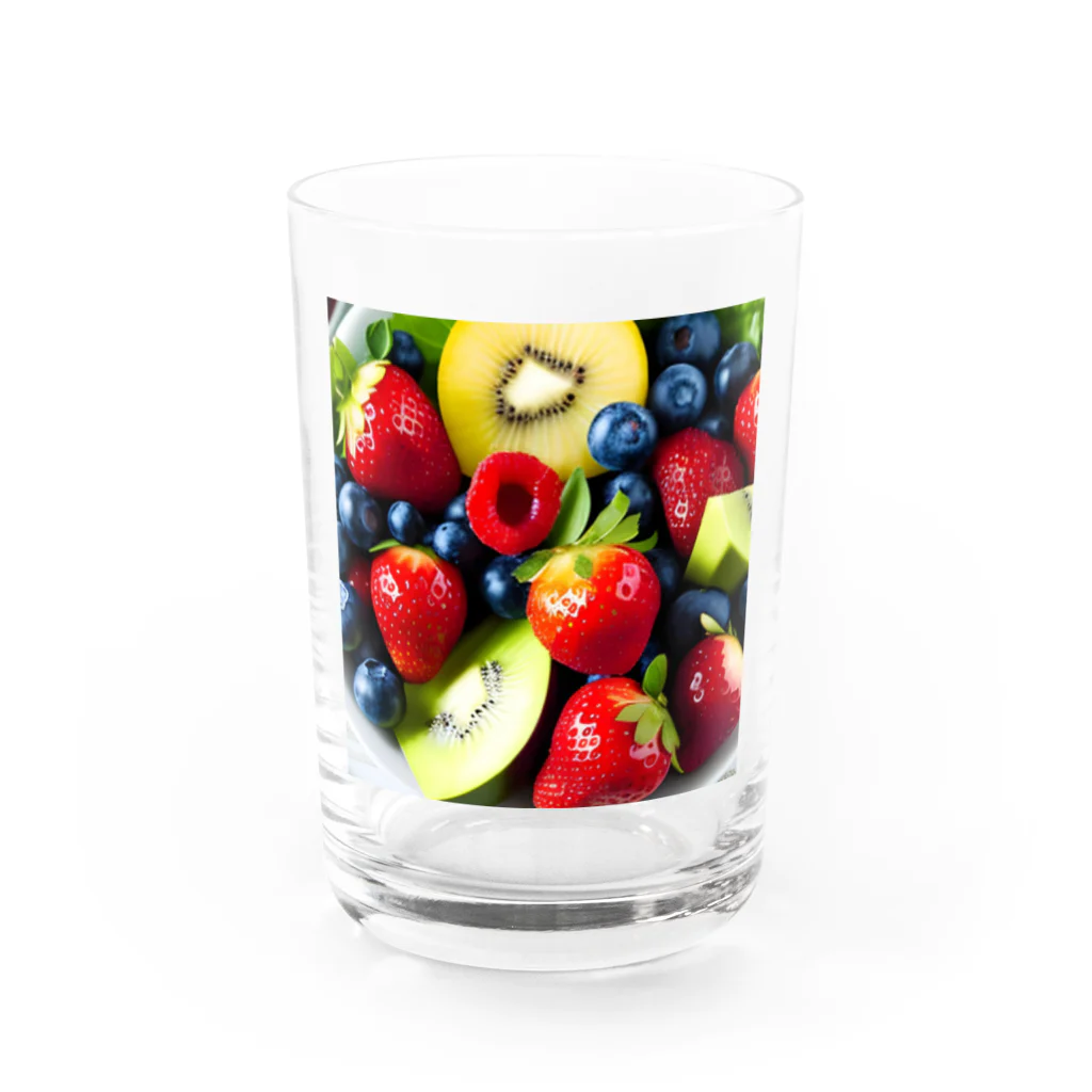美味しそうなものやさんの美味しそうな果物のグッズ Water Glass :front