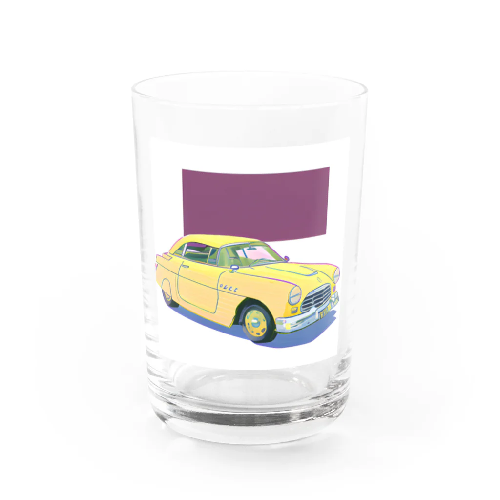 hizu Shopのクラシックカー Water Glass :front