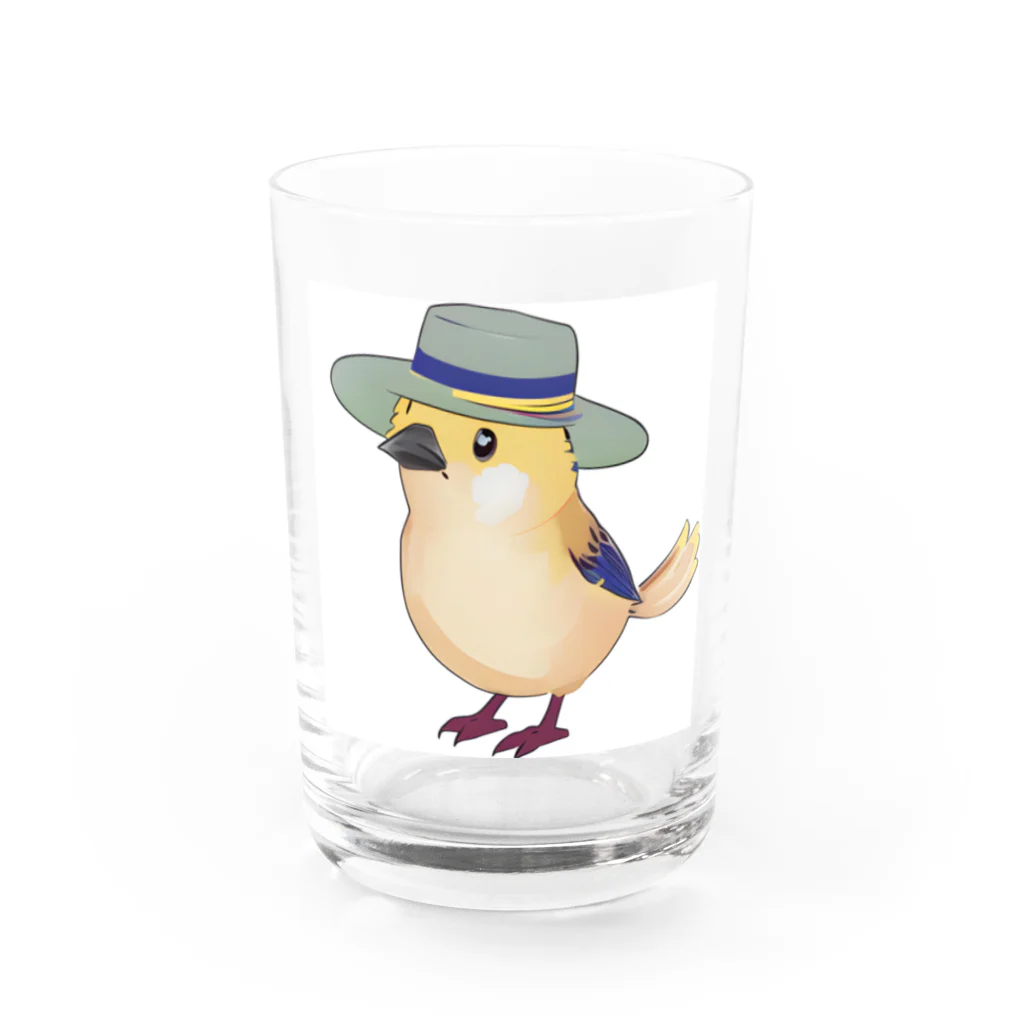 SANKSYのテンガロンハットのカナリア Water Glass :front