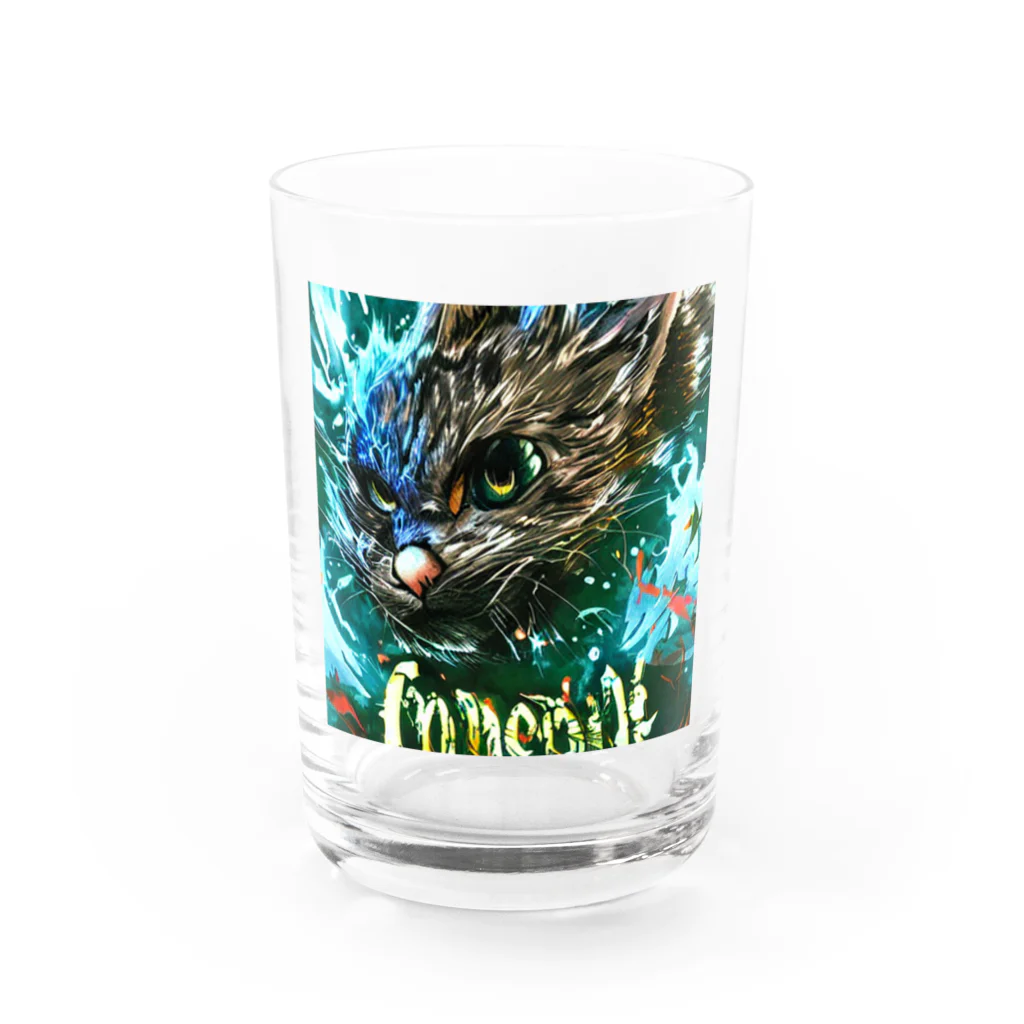 TOSHI-NUTSのCOOLcat Water Glass :front