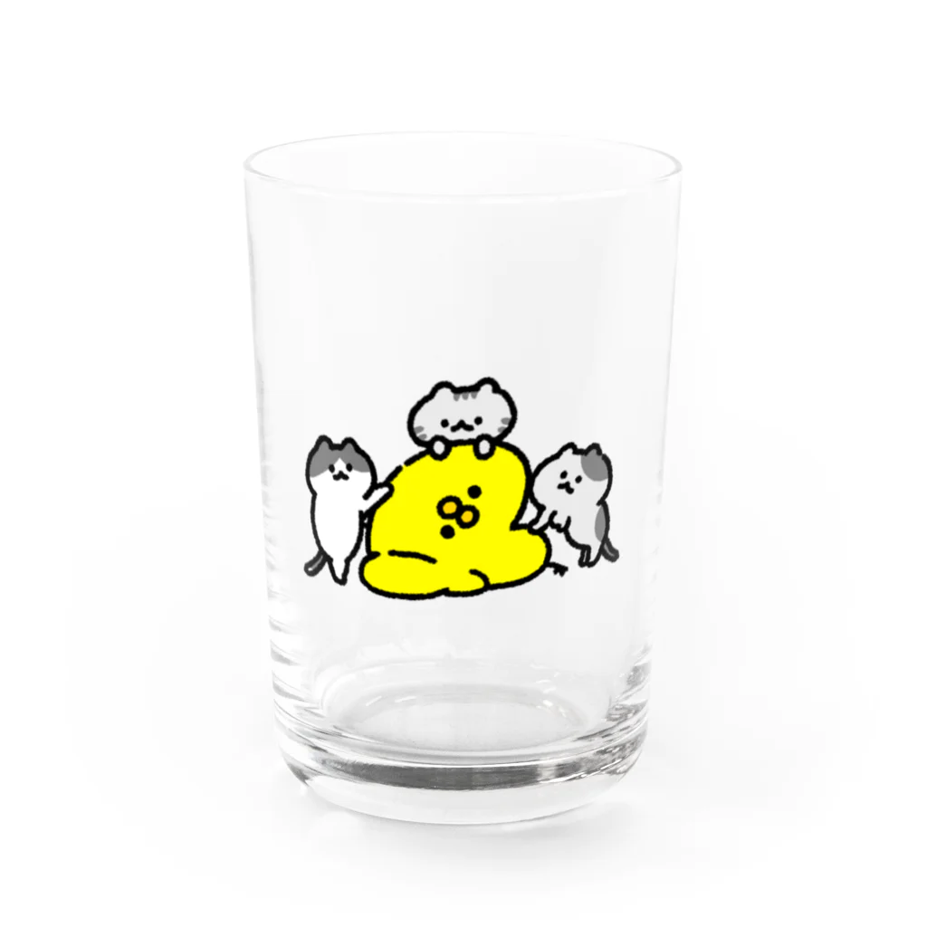 _zombieの猫とぴよたそ Water Glass :front