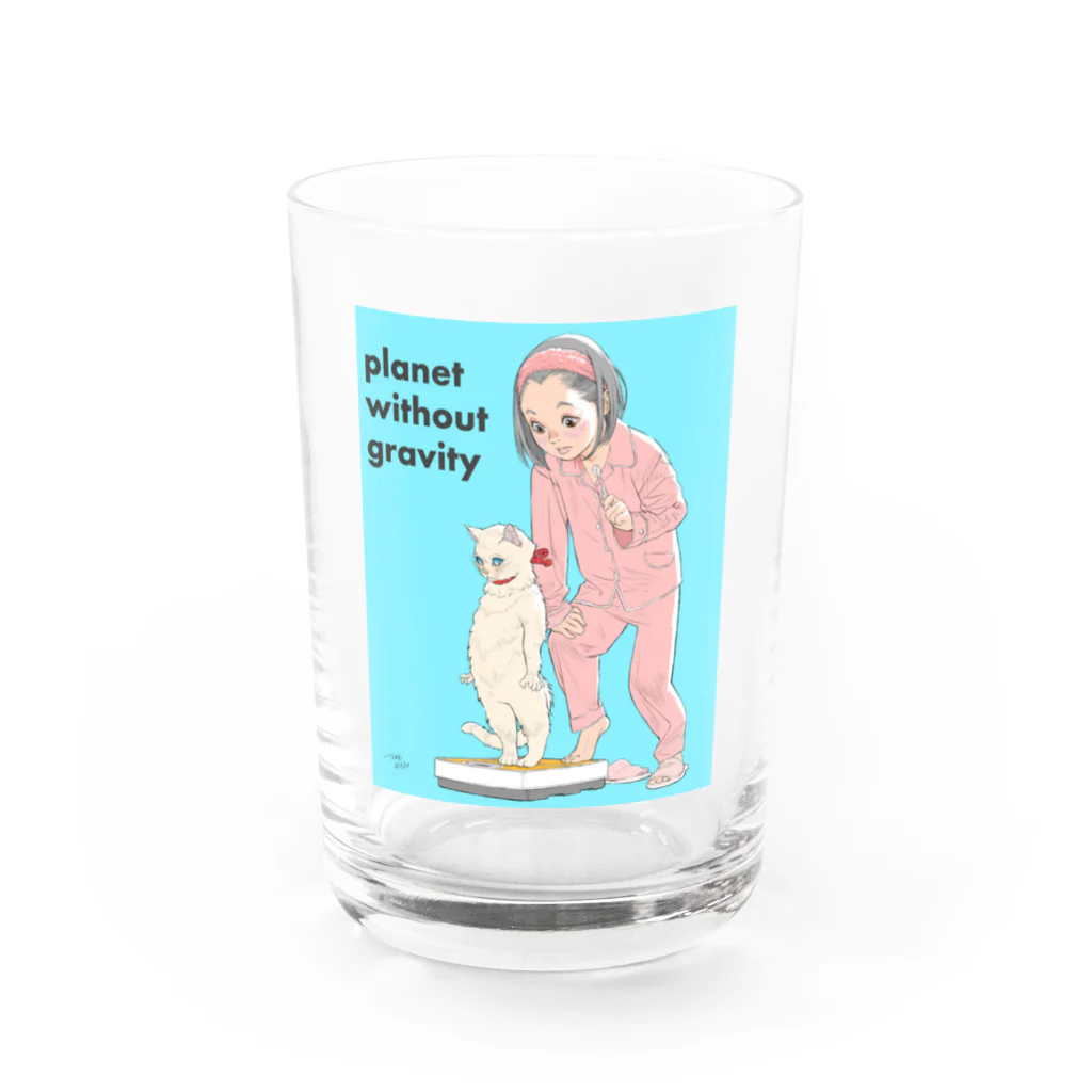 TAMAKI イラストグッズの重力の無い惑星 Water Glass :front