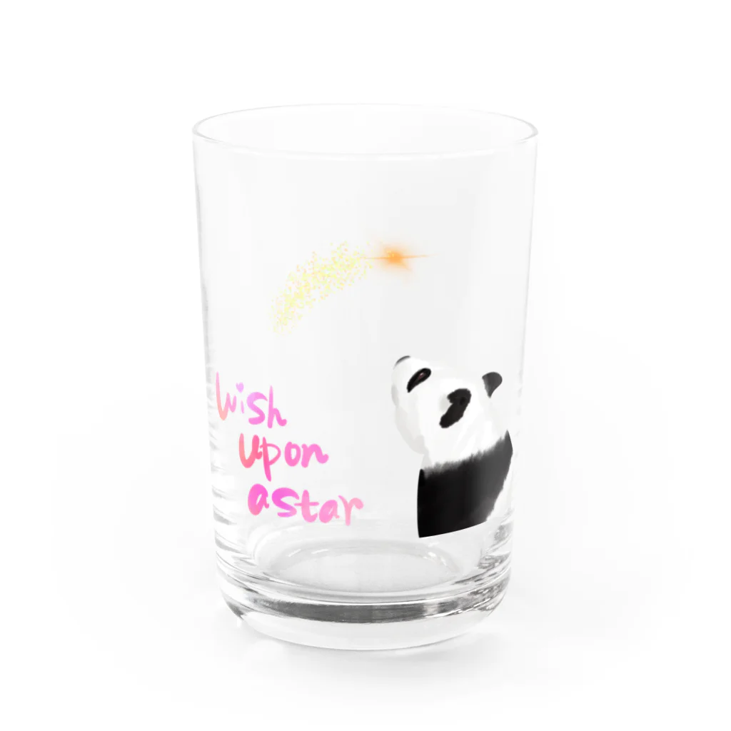 ポンコツけるるの気まぐれ屋さんの星に願いを〜パンダ Water Glass :front