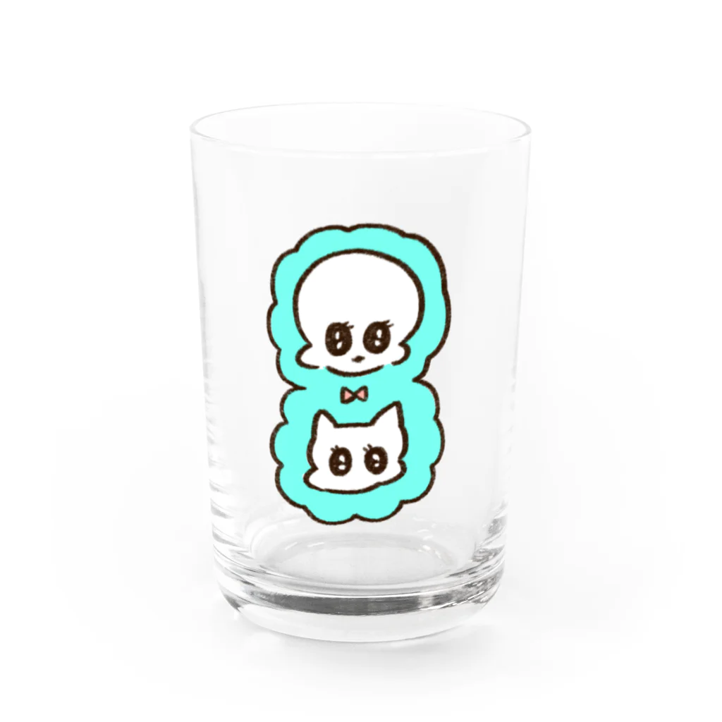 やまもとりえの8月ちゃん Water Glass :front