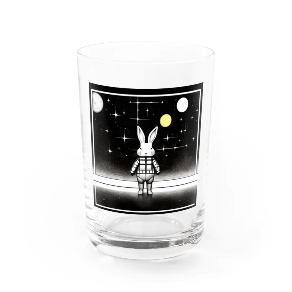 kota.の宇宙のうさぎ Water Glass :front